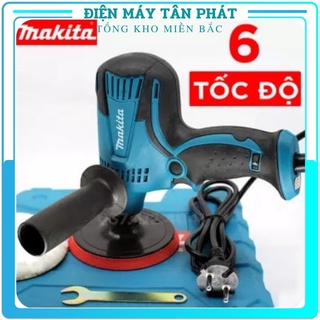 Máy chà nhám đánh bóng Makita GV6010 mini total tròn rung cầm tay dùng cho ô tô, xe máy
