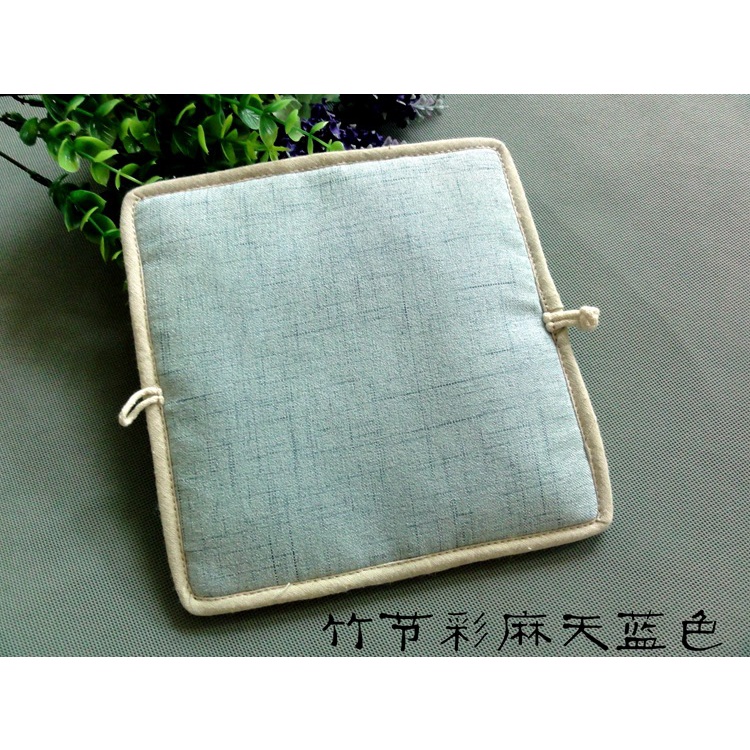 Bán Sỉ Ví Vải Lanh Cotton Thủ Công Màu Trơn Có Khóa Cài Cho Nữ