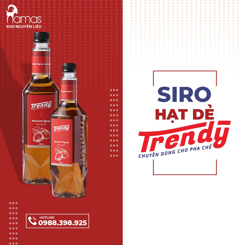 Siro Hạt Dẻ Trendy 830ml