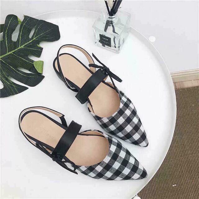 Sandal quai nơ 2 màu - KÈM CLIP