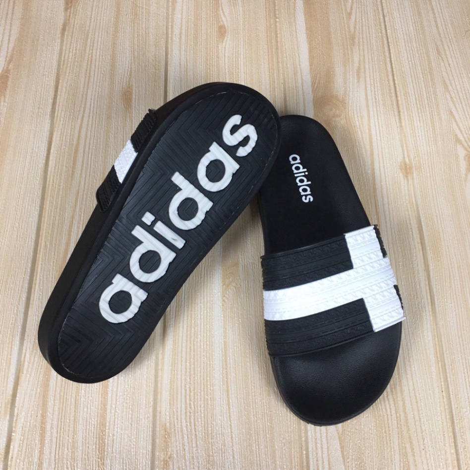 Dép nam adidas quai ngang chữ thập đế đúc cao su hàng đẹp