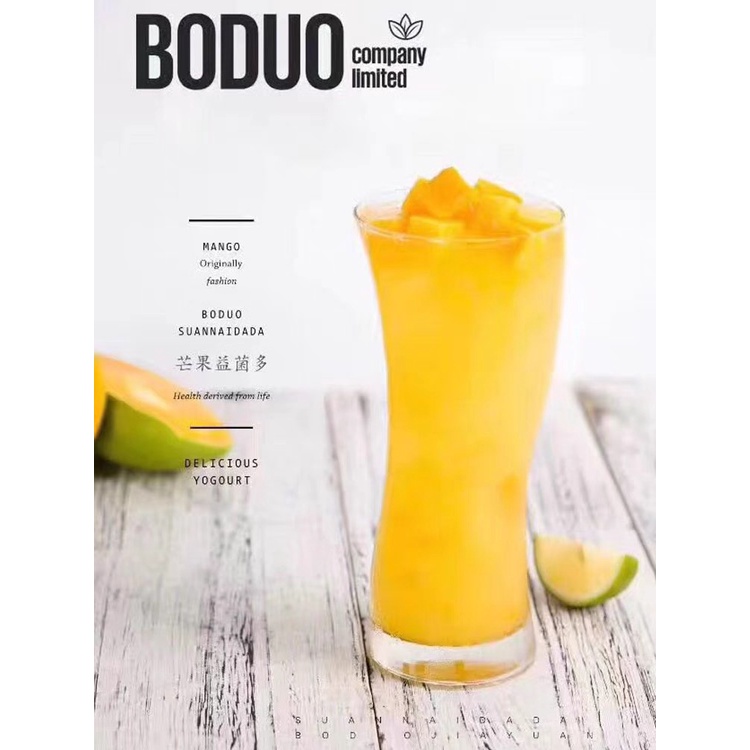 Siro Sữa chua Boduo chai 900g hàng chính ngạch