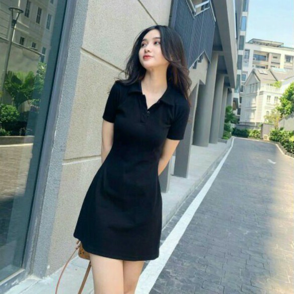 [Ảnh Thật Trải Sàn ]Váy polo cổ đức cực năng động♥ Freeship♥Váy polo siêu hot