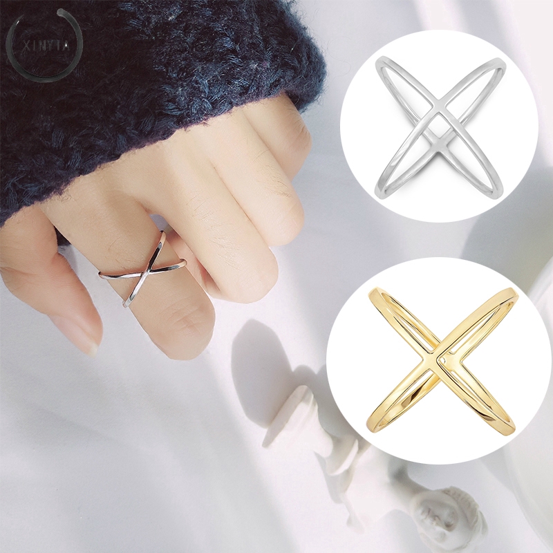 Nhẫn kim loại thiết kế đơn giản độc đáo phong cách retro cổ điển ins hàn quốc trang sức nữ quà tặng bạn gái