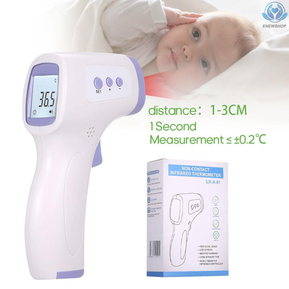 【enew】Non-contact IR Infrared Thermometer Forehead Temperature Measurement LCD Digital Display ℃/℉ Accuracy ±0.2℃