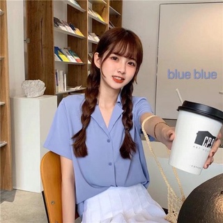 sơ mi lụa cộc tay cổ vest