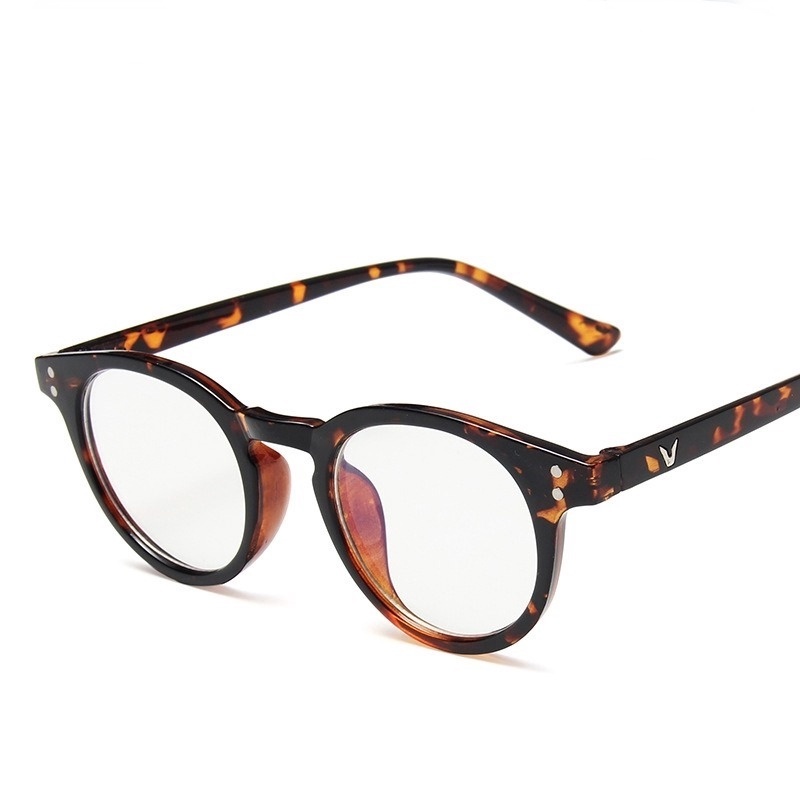 Kính mát gọng tròn chống tia ánh sáng xanh thời trang kiểu Hàn cổ điển năng động dành cho nam và nữ