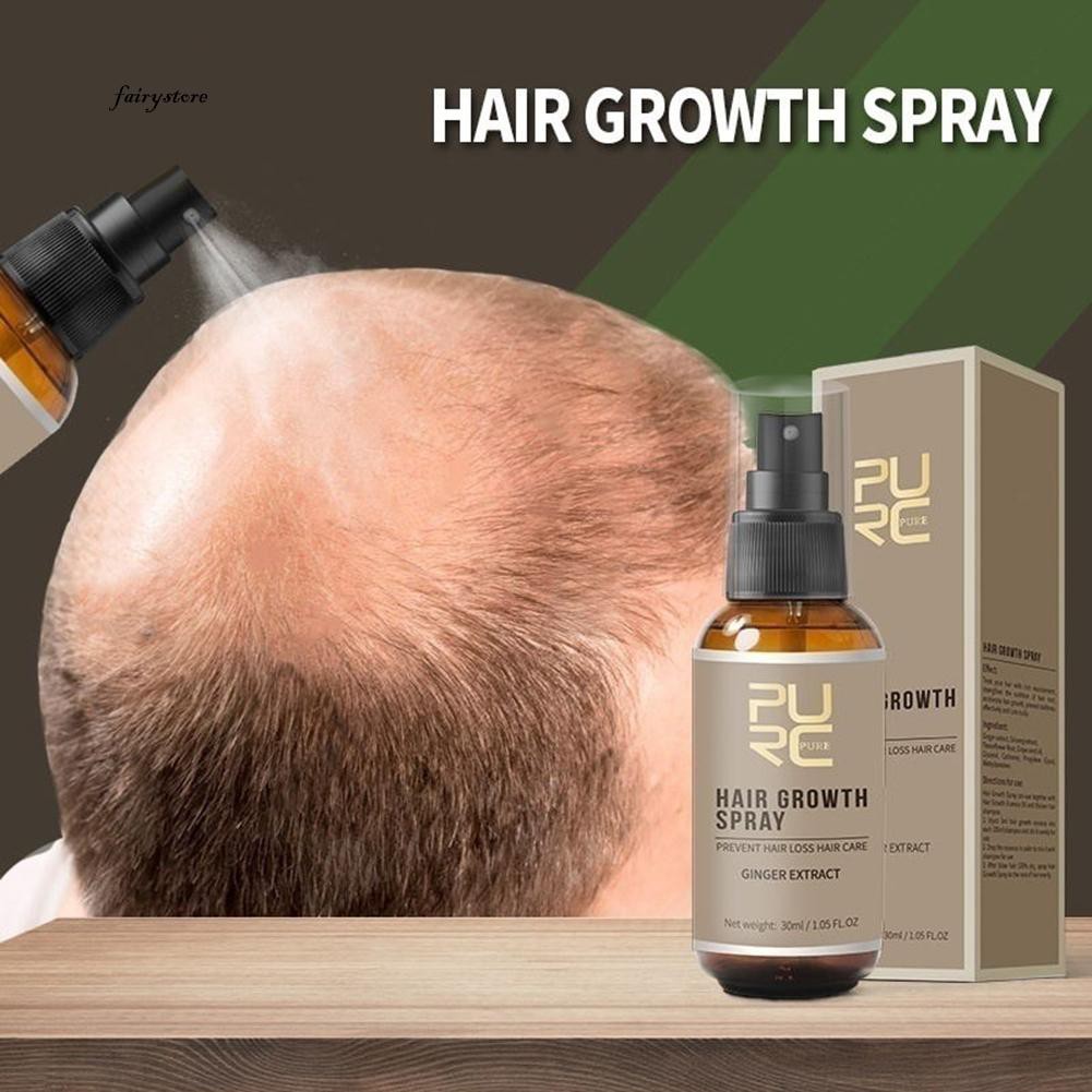 [Hàng mới về] Tinh dầu kích thích mọc tóc dạng xịt dưỡng ẩm chống rụng tóc hiệu PURC thể tích 20ml