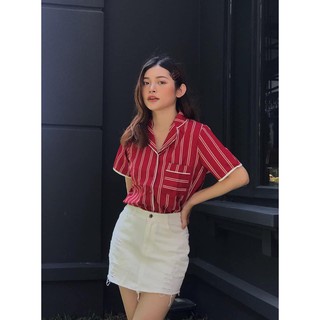 Xs12090 - áo sơ mi công sở cổ vest
