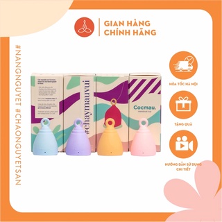 Cốc nguyệt san Cocmau mềm mại, cuống tròn thông minh, duy nhất 1 size 20ml, 4 màu dễ thương, phiên bản cải tiến 2022