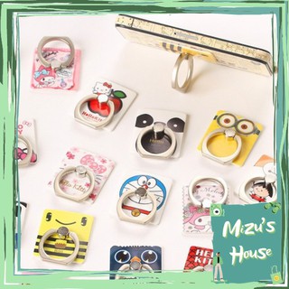 Móc nhẫn giá đỡ điện thoại hình thú 3D siêu dính, kiểu dáng hình thú sang trọng