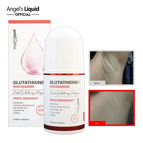 Lăn Nách Mờ Thâm Dưỡng Trắng Angel Liquid Glutathione plus Niacinamide Fresh Deodorant 60ml