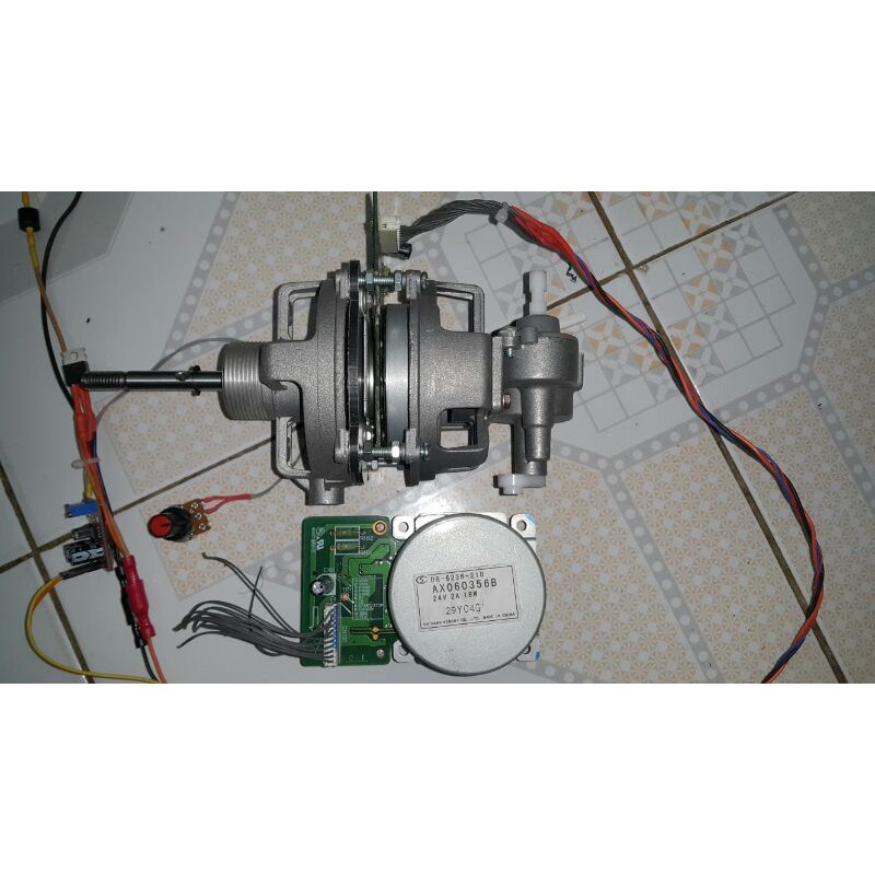 Đầu quạt BLDC - Không chổi than 18W 12-24V, có túp năng đảo gió, kèm điều tốc