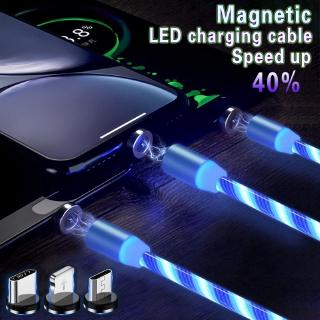Cáp Sạc Nam Châm Có Đèn Led Cho Iphone / Android