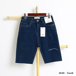 (LOẠI 1) Quần short jeans lửng rách gối
