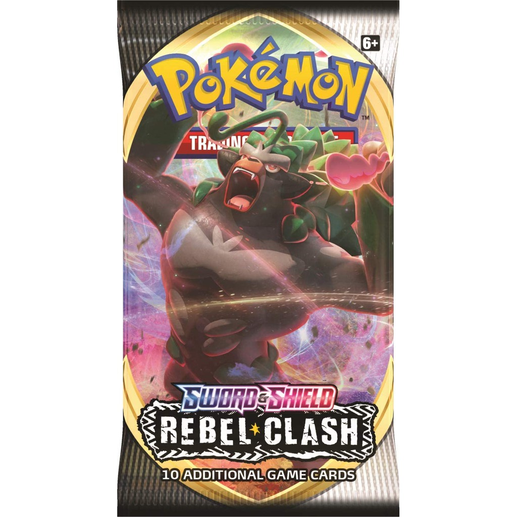 Thẻ bài Pokemon TCG: Sword & Shield Rebel Clash Booster Pack (Hàng Thật)