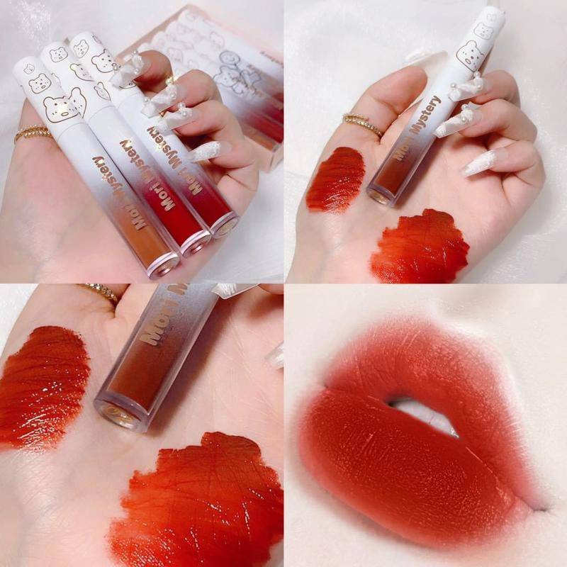 [Hàng mới về] Set 5 Thỏi Son Kem Hiệu Ứng Gương Không Thấm Nước Và Mồ Hôi Lâu Trôi