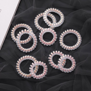 Dây buộc tóc kiểu dây điện thoại màu đục thời trang hàn quốc