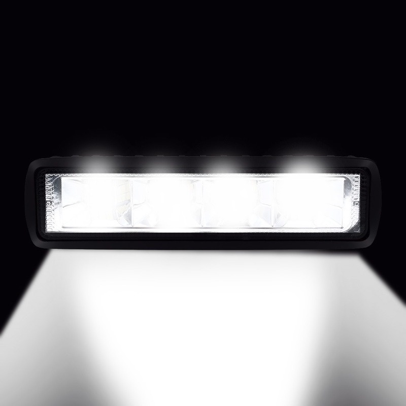 1 Thanh Đèn LED 72W 12V-60V 4x4 24 Bóng Cho Xe Hơi