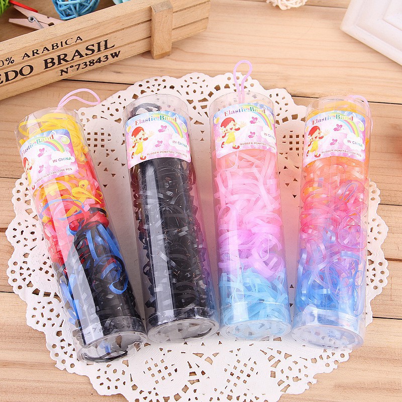 Bộ 220 Dây Buộc Tóc Nhiều Màu Sắc