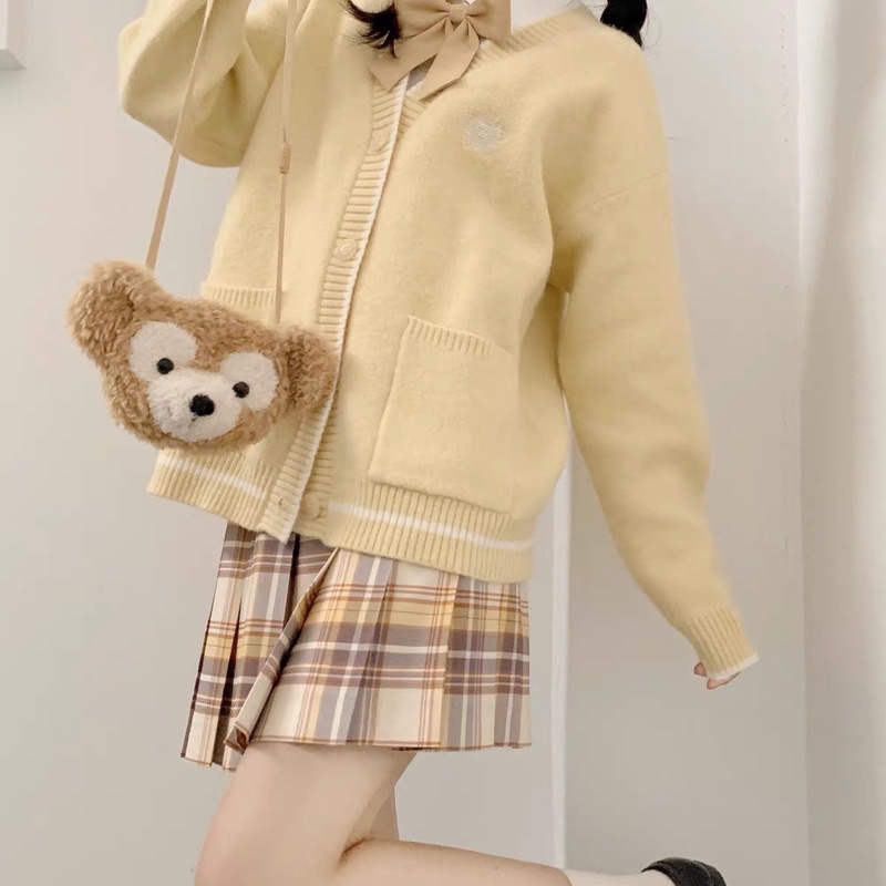 Áo Cardigan phối đồ cho váy JK