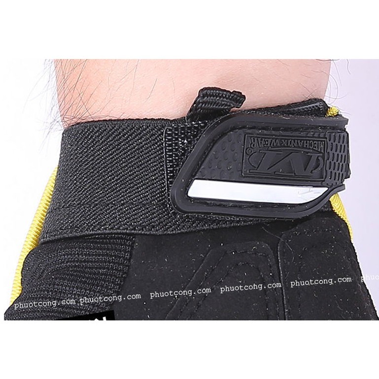 Găng tay, bao tay xe đạp thể thao Mechanix cụt ngón - Bảo vệ mu bàn tay và tăng độ bám khi đi xe đạp, xe máy