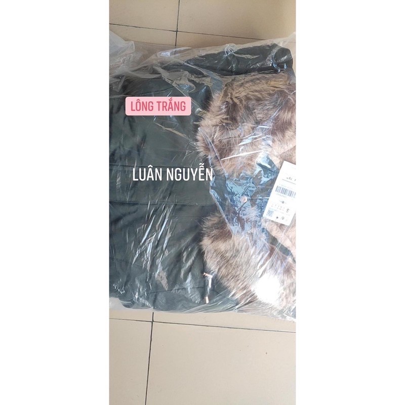 Áo parka ZR xuất xịn lông đen mẫu mới nhất 2020