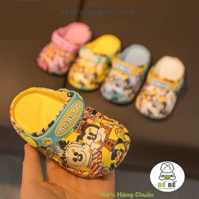 Dép trẻ em siêu nhẹ bobdog [HÀNG Y HÌNH] mickey cho bé trai và gái SB1