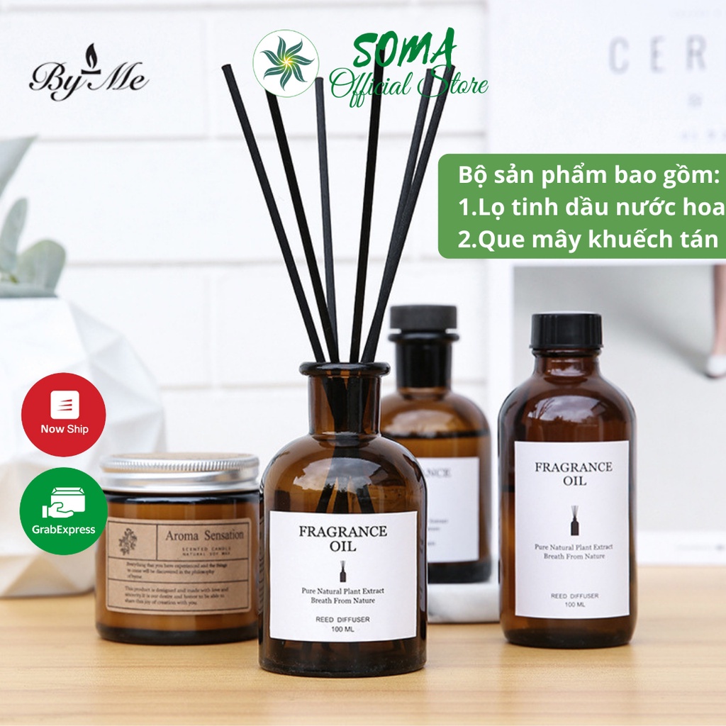Tinh Dầu Thơm Phòng Thiên Nhiên Lọ Khuếch Tán Nước Hoa Thơm Để Phòng Tán Hương Taste Life KT29