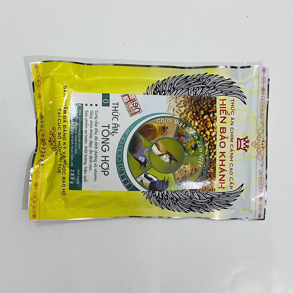 Cám chim tổng hợp Hiển Bảo Khánh số 0 cao cấp 200gram chính hãng