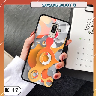 Ốp lưng kính cường lực cho điện thoại Samsung Galaxy J8