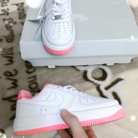 Giày thể thao nike_ đế hồng, Giày sneaker nữ AF1 đế màu cực chất dễ phối đồ - SALE khủng shop mới | BigBuy360 - bigbuy360.vn