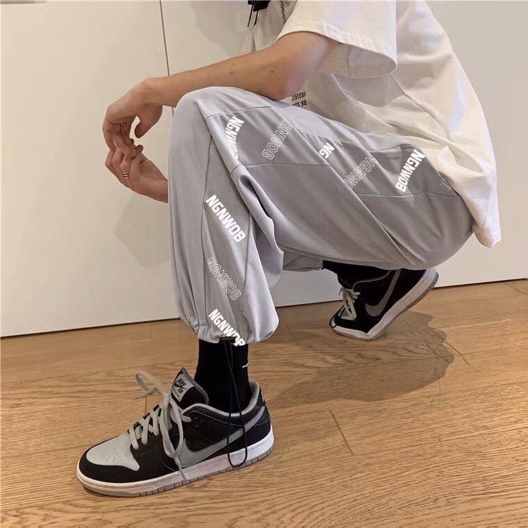 Quần Jogger nam nữ Unisex phong cách hàn quốc, quần ống rộng Unisex nam nữ phối chữ asup trẻ trung năng động