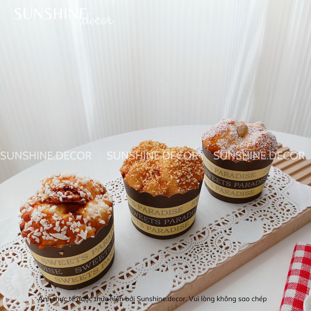 Bánh Cupcake Xinh Xắn, Bánh Mô Hình Giả Phụ Kiện Picnic Chụp Ảnh Trang Trí Cửa Hàng