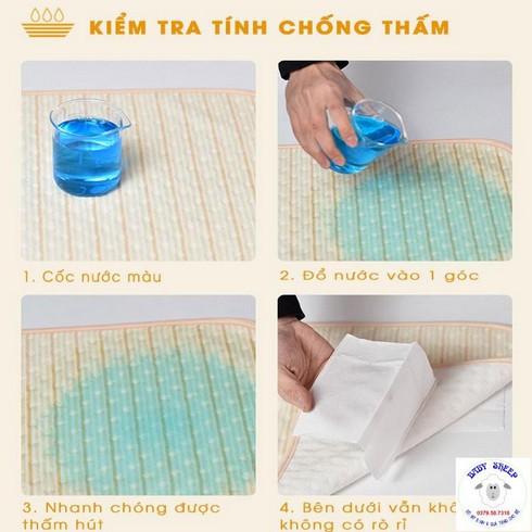 Lót chống thấm cho bé ORGANIC 100% Cotton hữu cơ tự nhiên