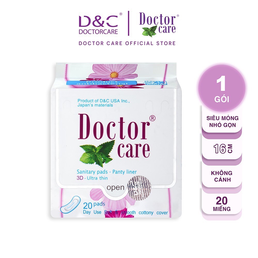 Băng vệ sinh thảo dược Doctor Care hàng ngày gói 20 miếng
