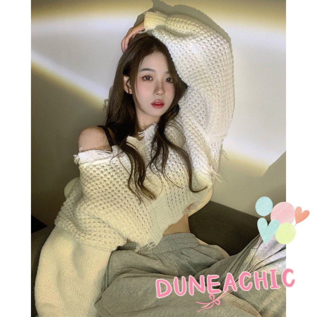 DUNEA Women's Short Sleeve Knitted Cardigan DUNEA