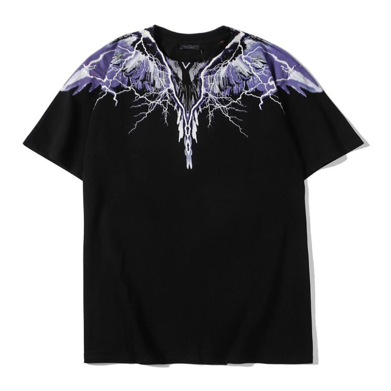 Áo Thun Ngắn Tay In Hình Đôi Cánh Thiên Thần Cho Unisex
