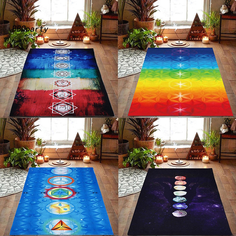 Thảm Tập Yoga / Đi Biển In Họa Tiết 7 Luân Xa