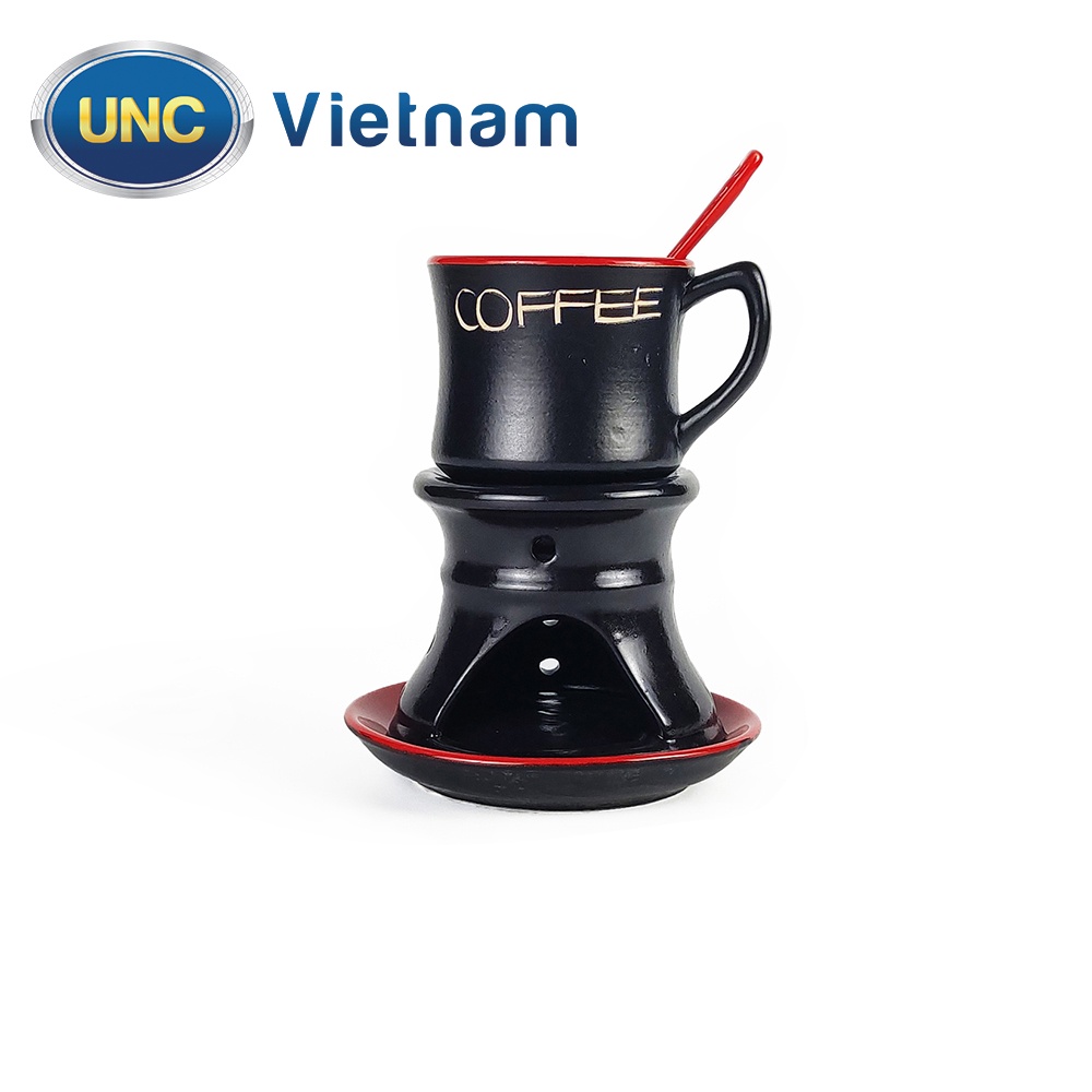 Bộ Cà Phê Nóng Cao UNC Việt Nam - Sử dụng chân đốt giữ nhiệt, nhiều màu sắc, đủ món, pha cafe sẽ ngon hơn