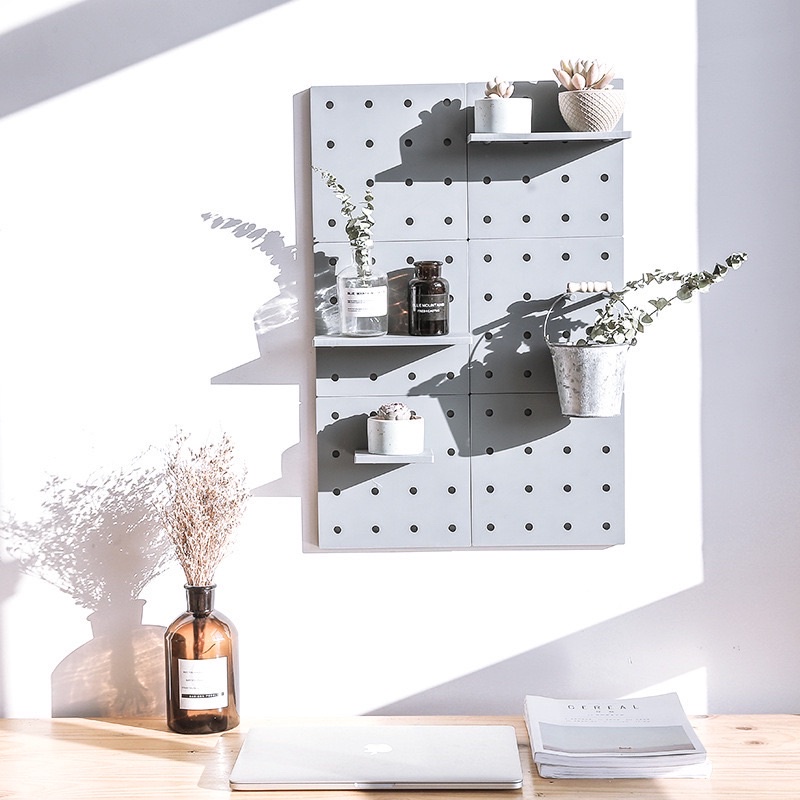 Kệ/Bảng Treo Tường Đục Lỗ Pegboard Chất Lượng Cao DECOR Phòng Trang Trí Nhà Cửa Siêu Đẹp Giá Tốt Wall Hanging Rack