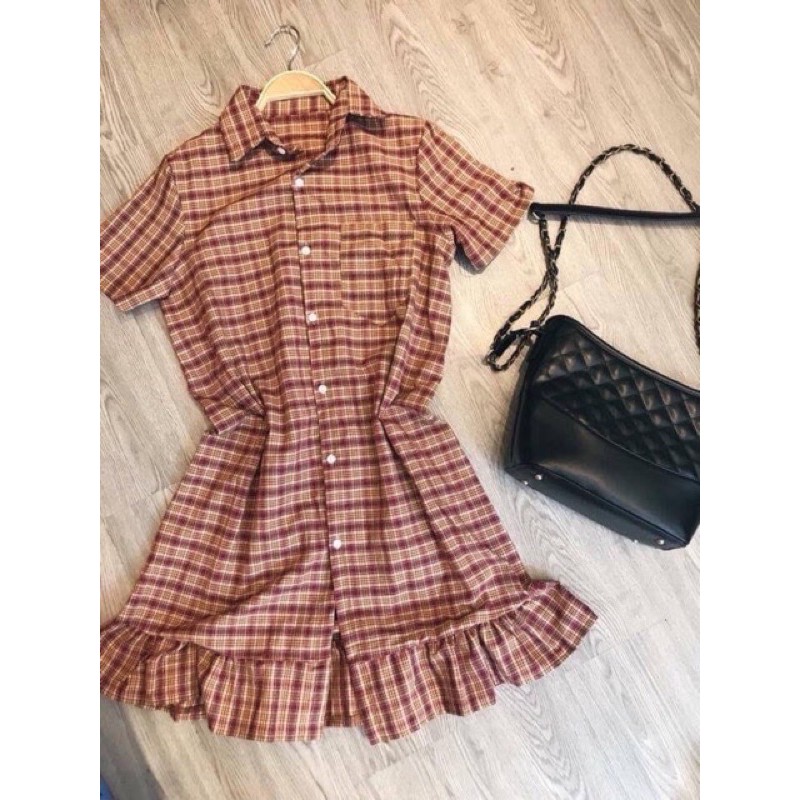 Váy sơ mi kẻ caro