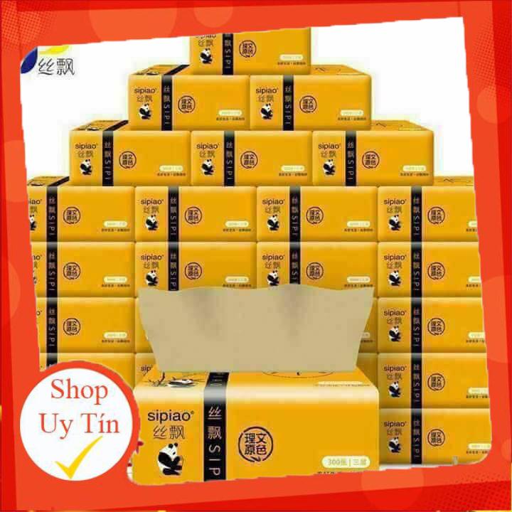 giấy ăn sipiao gấu trúc thùng 30 gói