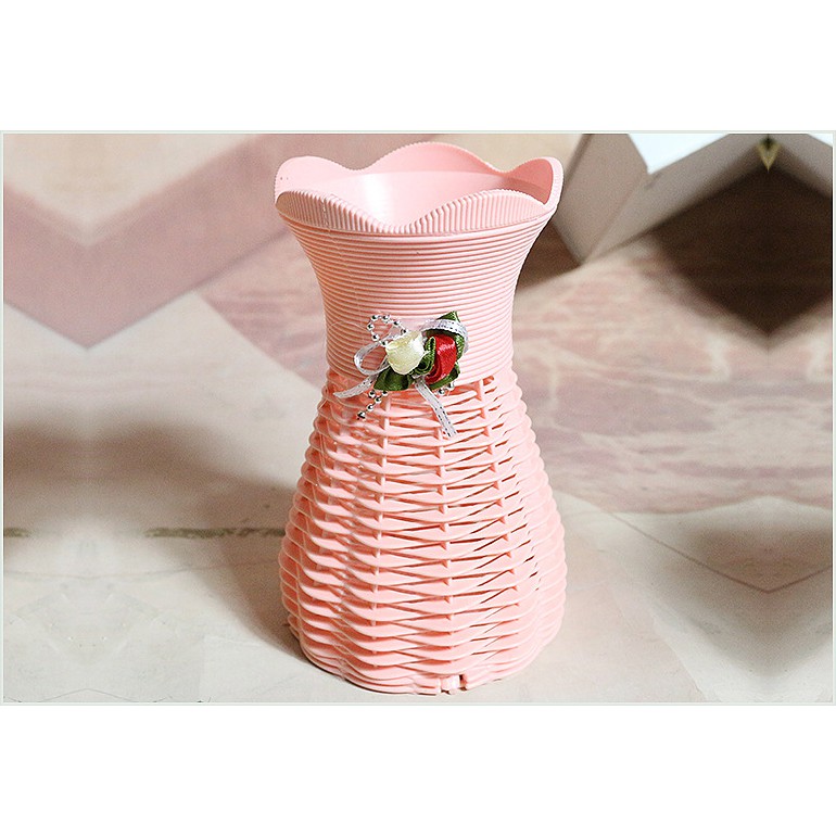 Bình hoa nhựa trang trí để bàn sang trọng M-01