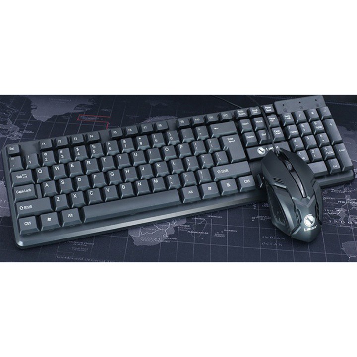 Bộ bàn phím chuột quang có dây Limeide T13 6 nút dùng cho máy tính pc laptop văn phòng chơi game youngcityshop 30.000