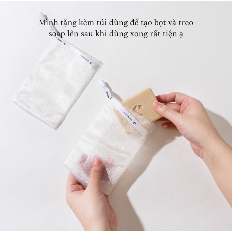 Bộ đôi xà phòng loại bỏ thâm, mụn, viêm nang lông THE CRUMB