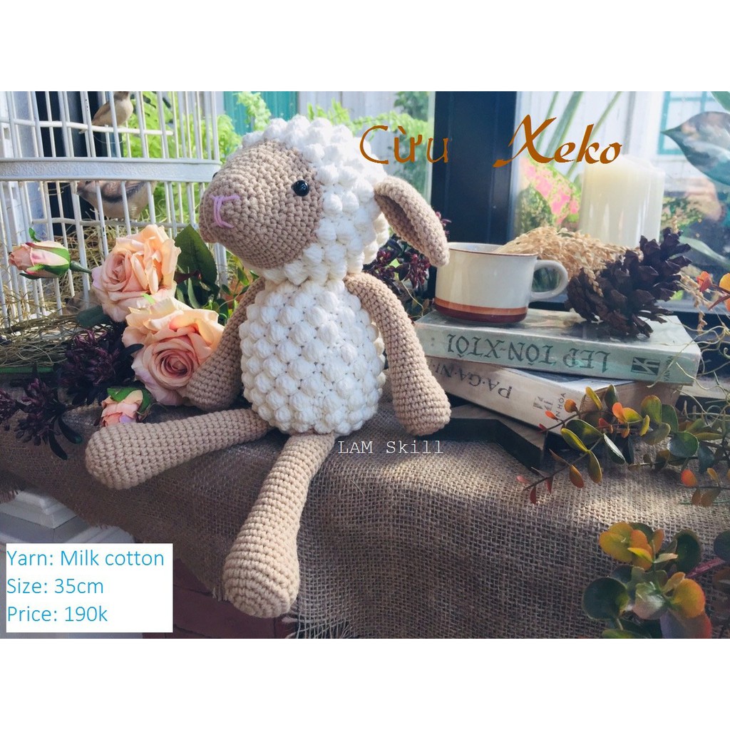 [Thú len móc handmade]  Cừu bằng len - quà tặng len handmade – Sheep Amigurumi