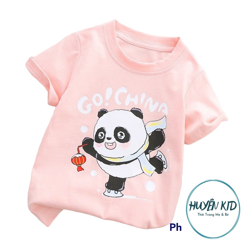 Áo thun bé gái hình gấu PANDA dễ thương, xinh xắn . Chất vải thoáng mát. T44