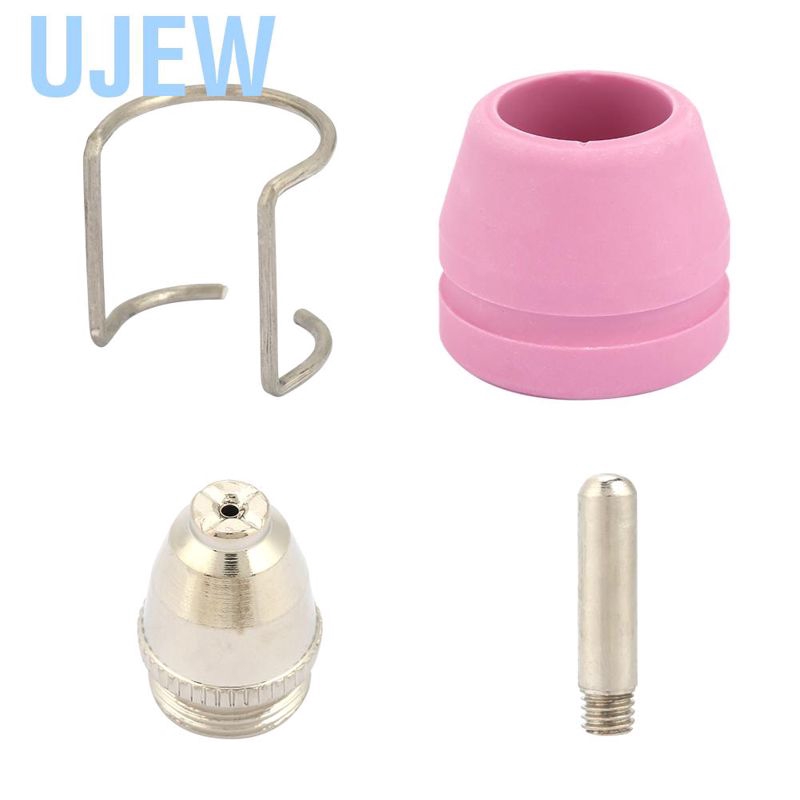 Ujew 26pcs plasma cutter  tip nozzle electrodes 10 * + nozzles 3 ceramic cups
