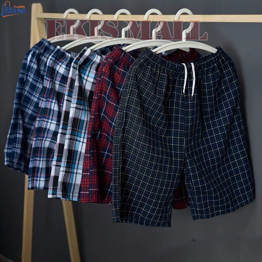 Quần short nam Quần đùi nam Caro chất mát